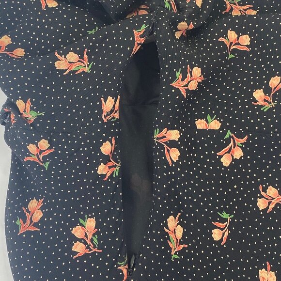 90s Y2K Moda Intl Babydoll Dress | Black Rose | USA | Fairy Grunge Whimsigoth - Picture 6 of 15